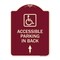 Signmission W/ NY Approved Isa Accessible Parking on Up Arrow Heavy-Gauge Alum Sign, 24" x 18", BU-1824-22697 A-DES-BU-1824-22697 - alternate 1
